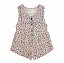 Piupiuchick,short jumpsuit | ecru animal print